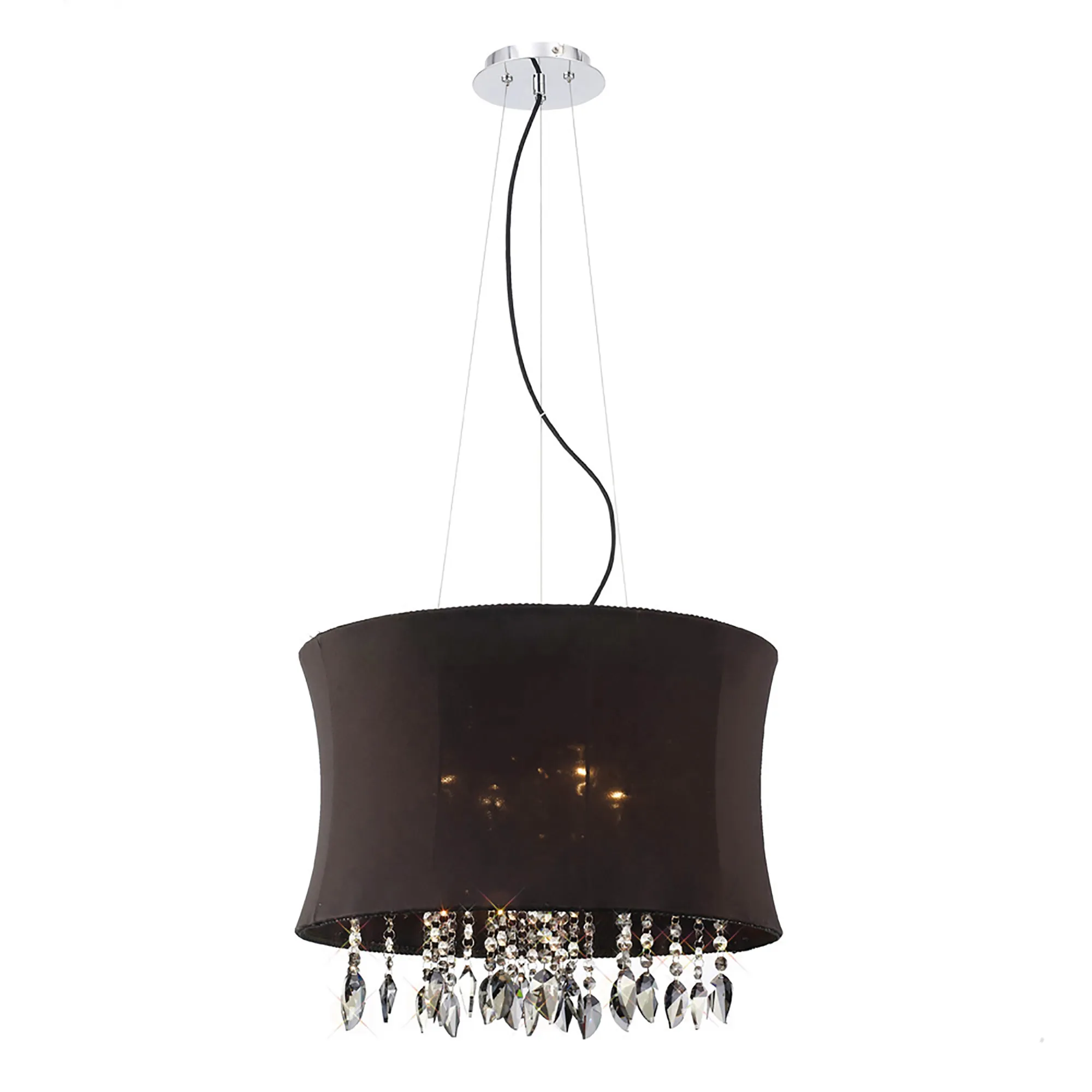 Niki Crystal Ceiling Lights Diyas Shaded Crystal Fittings